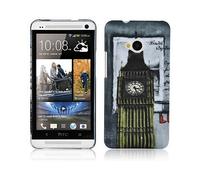 CADORABO hard con design alla moda Cover per HTC ONE M7, LONDON - BIG BEN