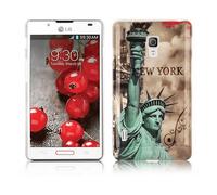 CADORABO hard con design alla moda Cover per LG OPTIMUS L7 II, NEW YORK - STATUA DELLA LIBERTÀ