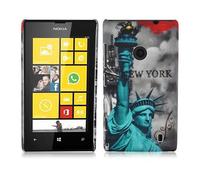 CADORABO hard con design alla moda Cover per Nokia Lumia 520 / 521, NEW YORK - STATUA DELLA LIBERTÀ