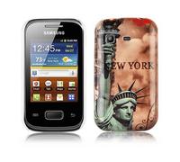 CADORABO hard con design alla moda Cover per Samsung Galaxy POCKET, NEW YORK - STATUA DELLA LIBERTÀ