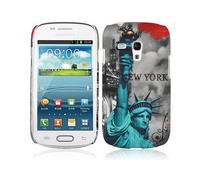 CADORABO hard con design alla moda Cover per Samsung Galaxy S3 MINI, NEW YORK - STATUA DELLA LIBERTÀ