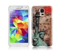 CADORABO hard con design alla moda Cover per Samsung Galaxy S5 / S5 NEO, NEW YORK - STATUA DELLA LIBERTÀ