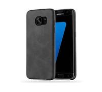 CADORABO hard in similpelle Custodia per cellulare per Samsung Galaxy S7 EDGE, VINTAGE NERO