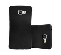 CADORABO hard Small Waist con supporto in gomma antiscivolo Cover per Samsung Galaxy A3 2016, NERO MINERALE