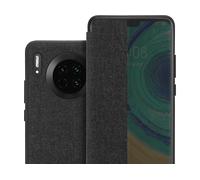CADORABO in fibra ottica con supporto Custodia per cellulare per Huawei MATE 30, NERO