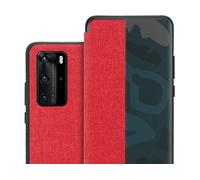 CADORABO in fibra ottica con supporto Custodia per cellulare per Huawei P40 PRO / P40 PRO+, ROSSO