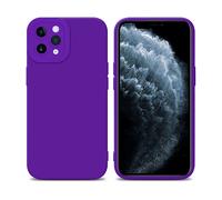 CADORABO in gel di silicone TPU flessibile Custodia per Apple iPhone 11 PRO, FLUID VIOLA SCURO