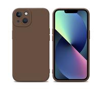 CADORABO in gel di silicone TPU flessibile Custodia per Apple iPhone 13, FLUID MARRONE