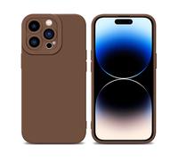 CADORABO in gel di silicone TPU flessibile Custodia per Apple iPhone 14 PRO MAX, FLUID MARRONE