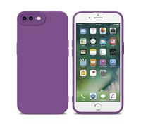 CADORABO in gel di silicone TPU flessibile Custodia per Apple iPhone 7 PLUS / 7S PLUS / 8 PLUS, FLUID VIOLA OPACO