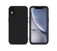 CADORABO in gel di silicone TPU flessibile Custodia per Apple iPhone XR, FLUID NERO
