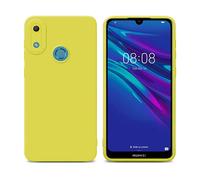 CADORABO in gel di silicone TPU flessibile Custodia per Huawei Y6 2019, FLUID GIALLO