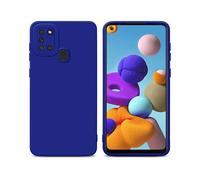 CADORABO in gel di silicone TPU flessibile Custodia per Samsung Galaxy A21s, FLUID BLU