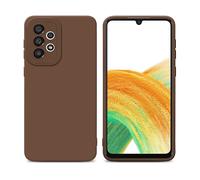CADORABO in gel di silicone TPU flessibile Custodia per Samsung Galaxy A32 4G, FLUID MARRONE