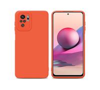 CADORABO in gel di silicone TPU flessibile Custodia per Xiaomi RedMi NOTE 10 4G / RedMi NOTE 11 4G, FLUID ARANCIONE