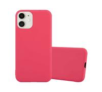 CADORABO in silicone TPU flessibile Candy Style Cover per Apple iPhone 12 MINI, CANDY ROSSO