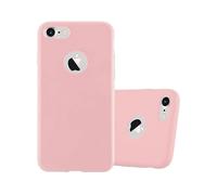CADORABO in silicone TPU flessibile Candy Style Cover per Apple iPhone 7 / 7S / 8 / SE 2020, CANDY ROSA