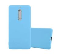 CADORABO in silicone TPU flessibile Candy Style Cover per Nokia 5 2017, CANDY BLU