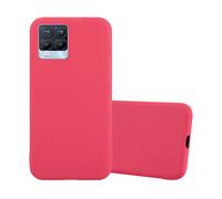 CADORABO in silicone TPU flessibile Candy Style Cover per Realme 8 4G / 8 PRO, CANDY ROSSO