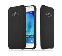 CADORABO in silicone TPU flessibile Candy Style Cover per Samsung Galaxy J1 ACE, CANDY NERO