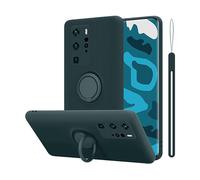 CADORABO in silicone TPU flessibile con anello Cover per Huawei P40 PRO / P40 PRO+, LIQUID VERDE