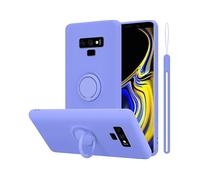 CADORABO in silicone TPU flessibile con anello Cover per Samsung Galaxy NOTE 9, LIQUID LILA CHIARO