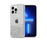 CADORABO in silicone TPU flessibile con glitter scintillanti Custodia per cellulare per Apple iPhone 13 PRO MAX, Trasparente con Glitter