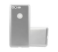 CADORABO in silicone TPU flessibile Custodia per cellulare per Google PIXEL, ARGENTO METALLICO