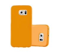CADORABO in silicone TPU flessibile Custodia per cellulare per Samsung Galaxy S6 EDGE, JELLY GIALLO