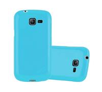 CADORABO in silicone TPU flessibile Custodia per cellulare per Samsung Galaxy TREND LITE, JELLY CELESTE