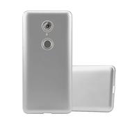 CADORABO in silicone TPU flessibile Custodia per cellulare per ZTE Axon 7 MINI, ARGENTO METALLICO