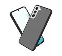 CADORABO interno in silicone TPU e retro in plastica opaca Custodia per cellulare per Samsung Galaxy S22, Nero Opaco