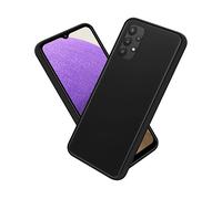 CADORABO interno in silicone TPU e retro in plastica opaca Custodia per cellulare per Samsung Galaxy A32 5G, Nero Opaco
