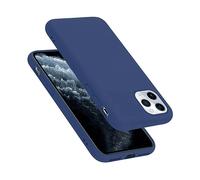 Cadorabo cover compatibile con Apple iPhone 11 PRO, cover in silicone liquido per iPhone 11 PRO, custodia in silicone, resistente ai graffi e agli urti sottile cover protettiva - LIQUID BLU