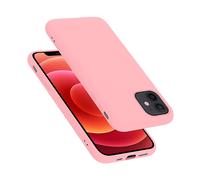 CADORABO liquid silicone style in TPU flessibile Custodia per Apple iPhone 12 MINI, LIQUID ROSA