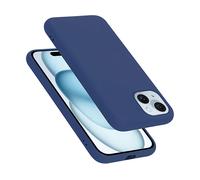 CADORABO liquid silicone style in TPU flessibile Custodia per Apple iPhone 15, LIQUID BLU