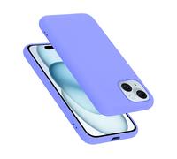 CADORABO liquid silicone style in TPU flessibile Custodia per Apple iPhone 15, LIQUID LILA CHIARO