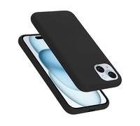 CADORABO liquid silicone style in TPU flessibile Custodia per Apple iPhone 15 PLUS, LIQUID NERO