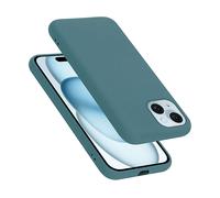 CADORABO liquid silicone style in TPU flessibile Custodia per Apple iPhone 15 PLUS, LIQUID VERDE