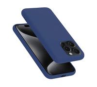 CADORABO liquid silicone style in TPU flessibile Custodia per Apple iPhone 15 PRO MAX, LIQUID BLU