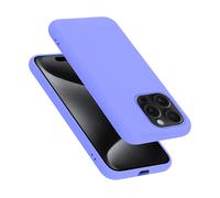 CADORABO liquid silicone style in TPU flessibile Custodia per Apple iPhone 15 PRO MAX, LIQUID LILA CHIARO