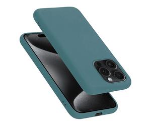 CADORABO liquid silicone style in TPU flessibile Custodia per Apple iPhone 15 PRO MAX, LIQUID VERDE