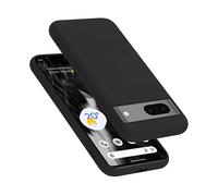 CADORABO liquid silicone style in TPU flessibile Custodia per Google PIXEL 7, LIQUID NERO