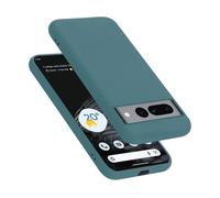 CADORABO liquid silicone style in TPU flessibile Custodia per Google PIXEL 7 PRO, LIQUID VERDE