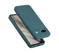 CADORABO liquid silicone style in TPU flessibile Custodia per Google Pixel 7A, LIQUID VERDE