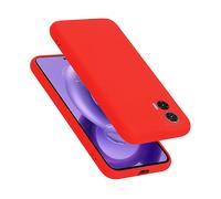 CADORABO liquid silicone style in TPU flessibile Custodia per Motorola EDGE 30 NEO, LIQUID ROSSO