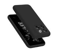CADORABO liquid silicone style in TPU flessibile Custodia per OnePlus 10T / ACE PRO, LIQUID NERO
