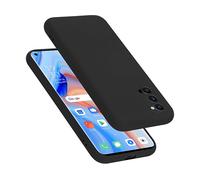 CADORABO liquid silicone style in TPU flessibile Custodia per Oppo Reno4 PRO, LIQUID NERO