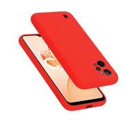 Cadorabo cover compatibile con Realme C31, cover in silicone liquido per C31, custodia in silicone, resistente ai graffi e agli urti sottile cover protettiva - LIQUID ROSSO