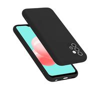 CADORABO liquid silicone style in TPU flessibile Custodia per Samsung Galaxy A32 4G, LIQUID NERO